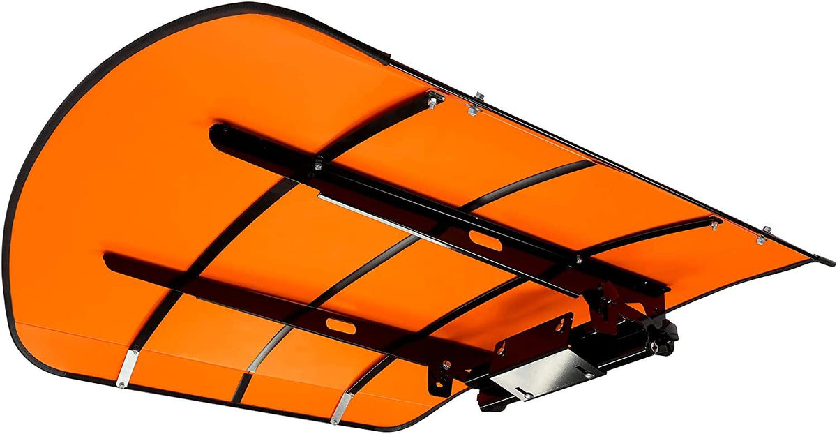ECOTRIC Tractor Canopy Orange Compatible with All ROPS 48" X 52" Equipped Tractors with a 2" x 2" or 2" x 3" ROPS (Will Add About 4'' to The Height of The Tractor) Tractor Sun Canopy Sunshade NO250146