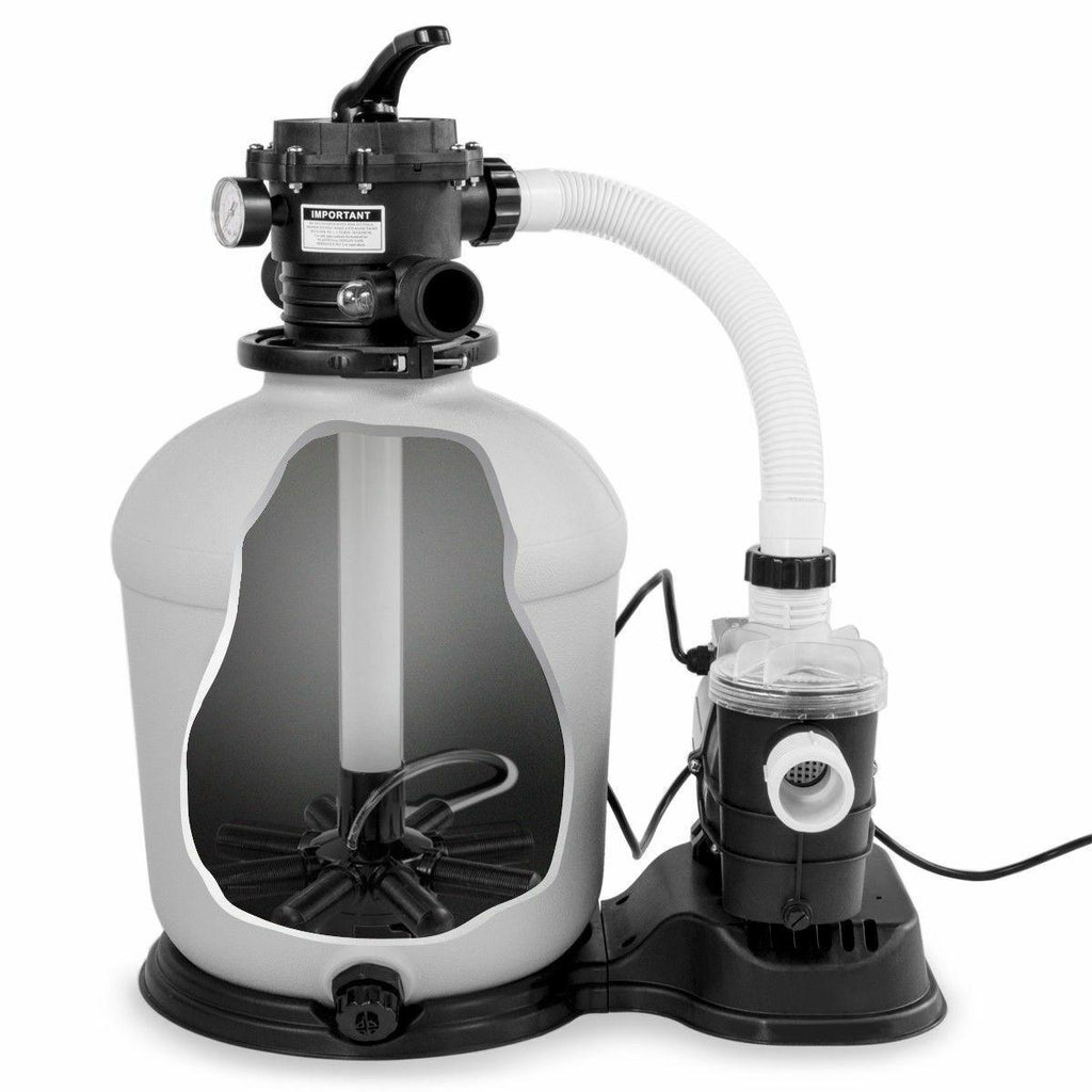 Swimming Pool 16"-inch Sand Filter with 3100 GPH 3/4 HP Pool Pump Timer Package NO250153