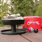 Camco 58031 Little Red Campfire Compact Outdoor Portable Tabletop Propane Heater Fire Pit Bowl for Camping, Tailgating, and Patios, 11.25 Inch NO250158