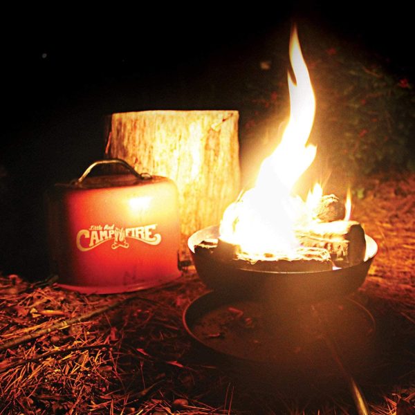 Camco 58031 Little Red Campfire Compact Outdoor Portable Tabletop Propane Heater Fire Pit Bowl for Camping, Tailgating, and Patios, 11.25 Inch NO250158
