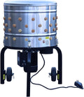 ROOTS and HARVEST Chicken Plucker De-Feather Remover Poultry &amp; Fowl Food Processor Stainless Steel Heavy Duty Electric 1.2HP 120VAC 280RPM Planetary Gear Motor 92 Soft Fingers 20" Drum Diameter NO250159