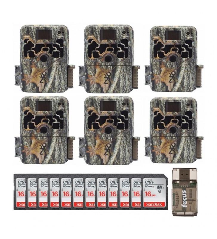 Browning Trail Cameras Dark Ops Extreme (6-Pack) w/ 16GB Cards Bundle - Camouflage NO250162