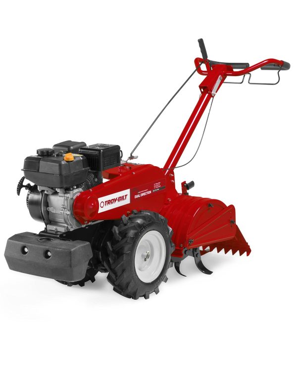 TROY BILT Mustang 18 in. 208 cc Gas OHV Engine Rear-Tine Tiller with Forward-Rotating and Counter-Rotating Tilling Options NO250164