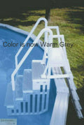 POOL ENTRY STEPS + OUTSIDE LADDER Above Ground Confer Fit 48" - 58" Handrails NO250172