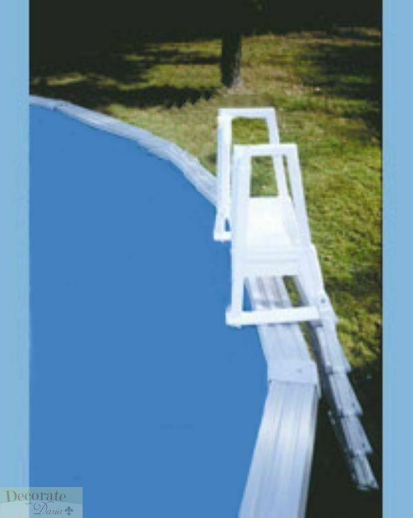 POOL ENTRY STEPS + OUTSIDE LADDER Above Ground Confer Fit 48" - 58" Handrails NO250172