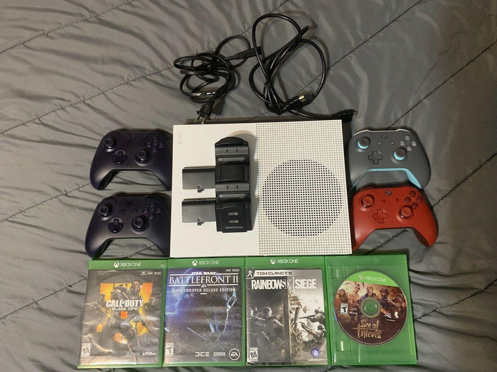 Xbox One S 1Tb Version Comes With 4 Controllers And 4 Games And Charging Kit NO250175