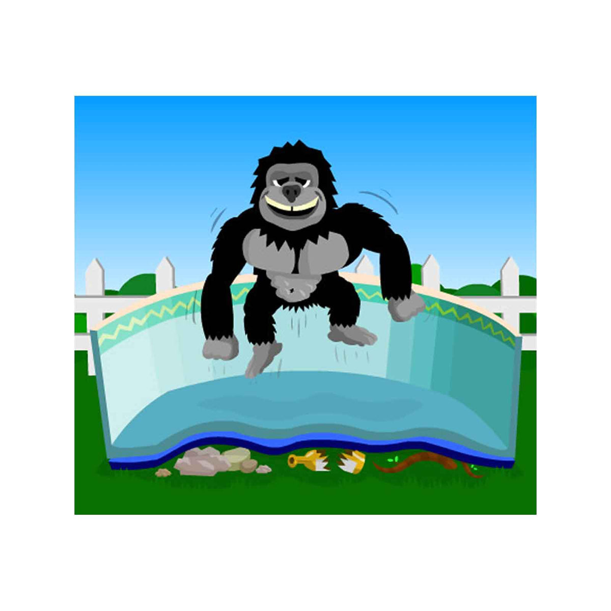 Blue Wave 12' x 24' Rectangular Gorilla Floor Padding