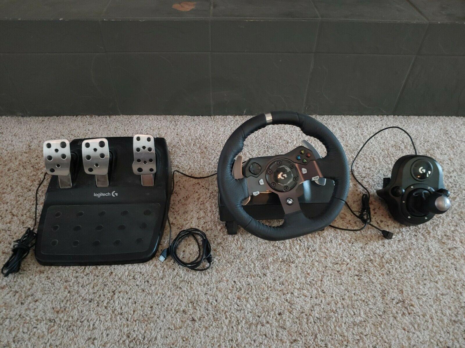 logitech g920 racing wheel and shifter For Xbox And PC.   Steering Wheel +…