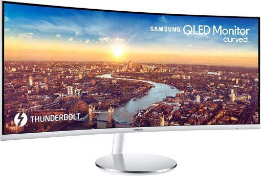 Samsung 34-Inch CJ791 Ultrawide Curved Gaming Monitor – 100Hz Refresh, QLED Computer Monitor
