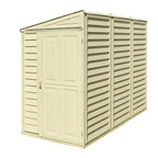 DuraMax 4’x8′ Stronglasting SideMate Vinyl Shed &amp; Foundation