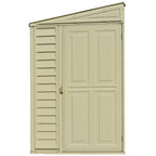 DuraMax 4’x8′ Stronglasting SideMate Vinyl Shed &amp; Foundation