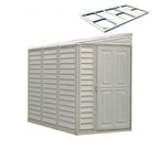 DuraMax 4’x8′ Stronglasting SideMate Vinyl Shed &amp; Foundation