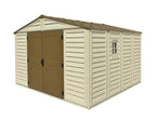 DuraMax 10.5’x13′ Woodbridge Plus Vinyl Shed with Foundation