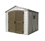 DuraMax 8’x8′ Premier Series Duraplus Vinyl Shed with Foundation