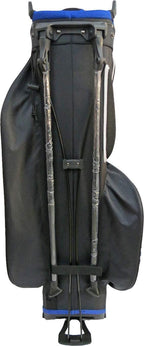 Rife Golf Blue Black Gray Stand Bag Light Weight Dobby Nylon with 9 inch, 7-Way Friendly Separator Top, Front Position Putter Compartment