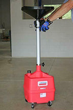 Lincoln 3508 Portable Plastic Fluid Waste Oil Drain Adjustable Funnel Height ...