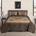 Blue RidTrading 09090100083BRT Whitetail RidFull Size Comforter Set, Brown - 4 Piece