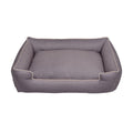 Jax and Bones 24 x 18 x 7" Standard Printed Plush Velour LounDog Bed, Small, Bronze