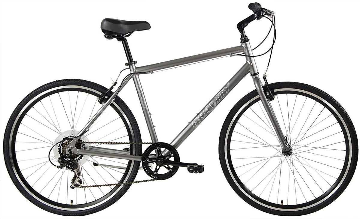 Gravity Swift X4 8 Speed Adventure Hybrid Flat Bar Road Bike