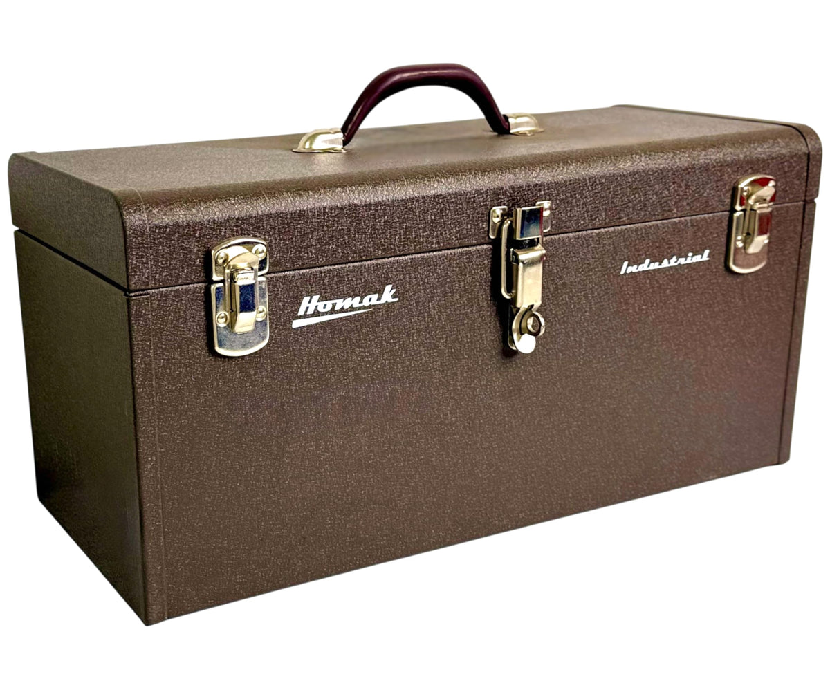 20-Inch Industrial Steel Toolbox, Brown Wrinkle Powder Coat, BW00200200