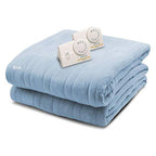 Biddeford Blankets Comfort Knit Heated Blanket, Queen, Cloud Blue