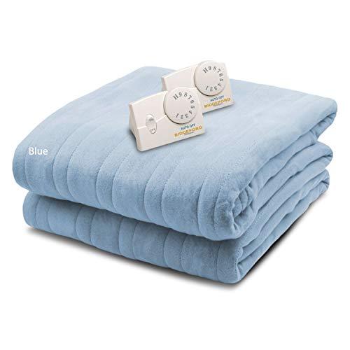 Biddeford Blankets Comfort Knit Heated Blanket, Queen, Cloud Blue
