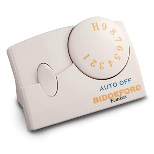 BIDDEFORD BLANKETS Comfort Knit Electric Heated Blanket with Analog Controller, Queen, Natural