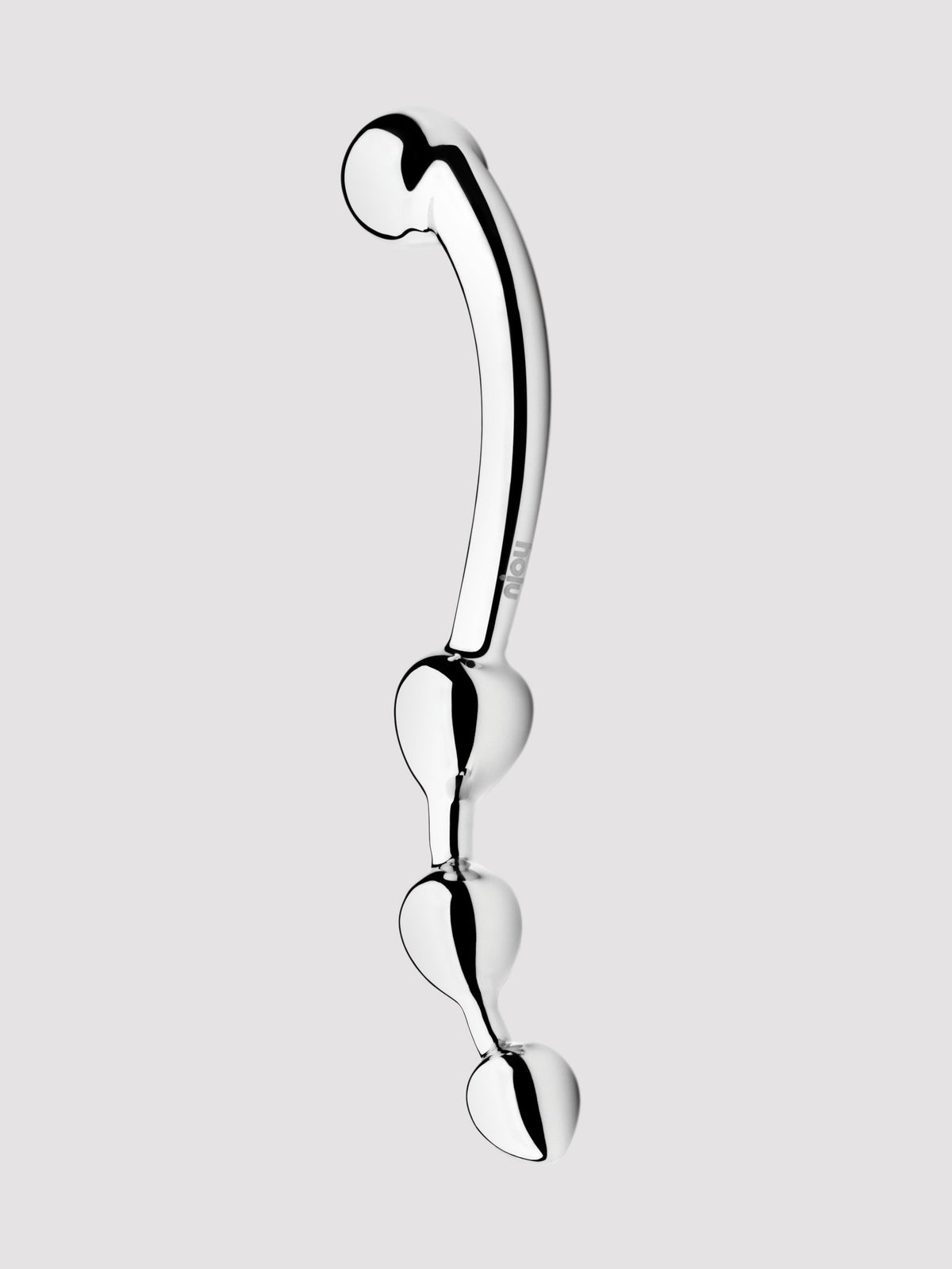 njoy Fun Wand Stainless Steel Dildo, Silver