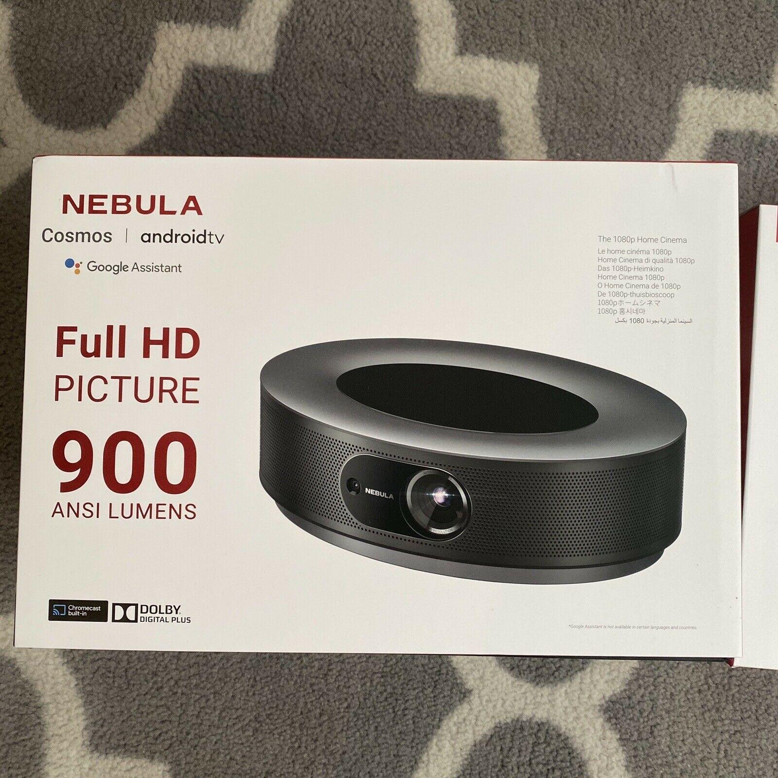 anker nebula cosmos 1080p projector bundle, android tv with stand / mount