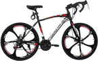 BESLUK Road Bike,21 Speed Disc Brakes, 700c Aluminum Full Suspension Road Bike for Mens/Womens
