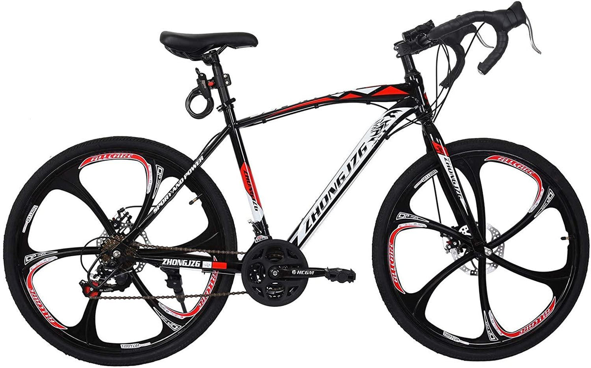 BESLUK Road Bike,21 Speed Disc Brakes, 700c Aluminum Full Suspension Road Bike for Mens/Womens