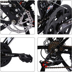 BESLUK Road Bike,21 Speed Disc Brakes, 700c Aluminum Full Suspension Road Bike for Mens/Womens