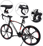 Shirt Luv USA in Stock Aluminum Road Bike, Carbon Fork Road Bike 21 Speed Disc Brakes, 700c, Red
