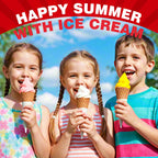 Ice Cream Maker Attachment for , Fits  4.5/5QT & 6QT Mixers, Frozen Ice Cream & Sorbet Gelato Maker, 2 Quart, White