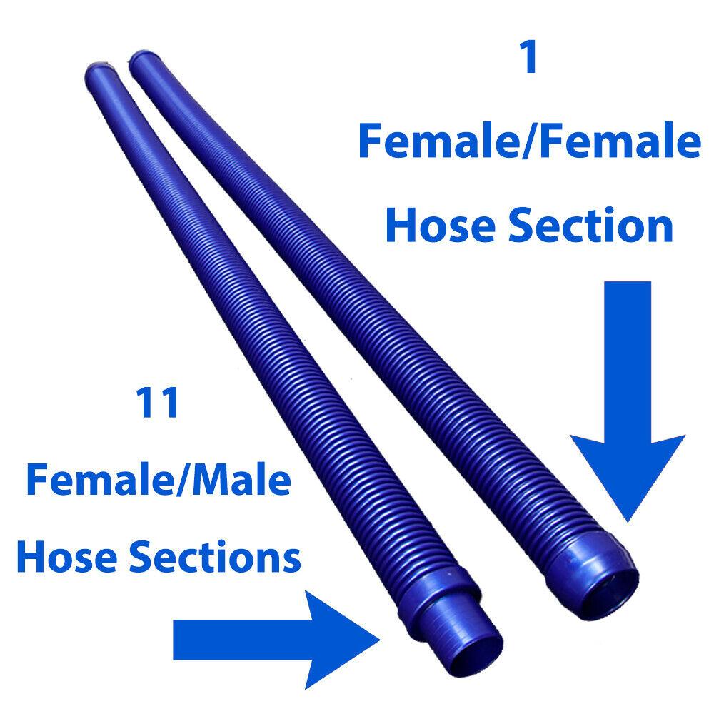 automatic suction-side inground universal swimming pool cleaner - 36' ft of hose