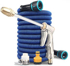 HMBB Garden Hose Nozzles, Upgraded Portable Expandable Water Hose Garden Watering Gun High Pressure Water Gun Nozzle and Hose Combination Kit Multi-Function for Car Wash Irrigation System