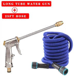 HMBB Garden Hose Nozzles, Upgraded Portable Expandable Water Hose Garden Watering Gun High Pressure Water Gun Nozzle and Hose Combination Kit Multi-Function for Car Wash Irrigation System