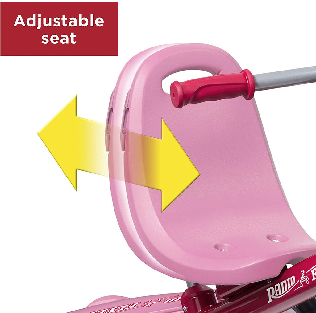 Radio Flyer 4-in-1 Stroll 'N Trike Pink, 19.88" x 35.04" x 40.75"