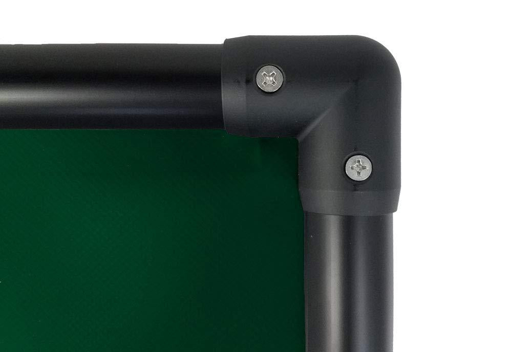 Kuranda Dog Bed - Chewproof - All Anodized Aluminum (Midnight Black) - Indoor/Outdoor - Elevated - Bite Proof - Easy to Clean - Dries ly - Heavy Duty Vinyl Fabric