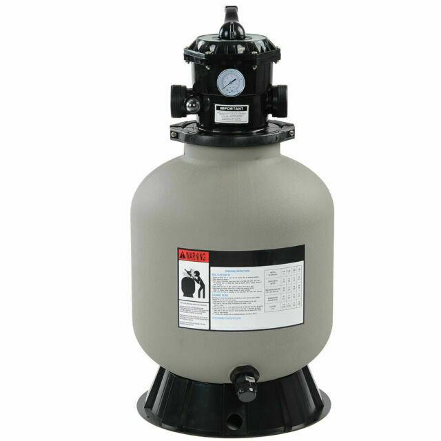 16" swimming pool sand filter inground pond fountain 0.35-0.75hp pump