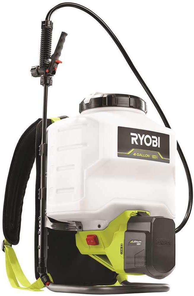 RYOBI ONE+ 18-Volt Lithium-Ion Cordless 4 Gal. Backpack Chemical Sprayer - 2.0Ah Battery and Charger Included