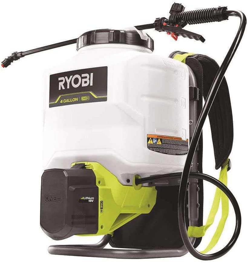 RYOBI ONE+ 18-Volt Lithium-Ion Cordless 4 Gal. Backpack Chemical Sprayer - 2.0Ah Battery and Charger Included
