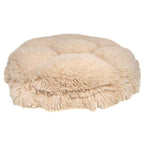 Ultra Plush Blondie/Aspen Snow Leopard Luxury Deluxe Dog/Pet Cuddle Pod Bed - 30" BeiFashion Round  Fur Machine Washable