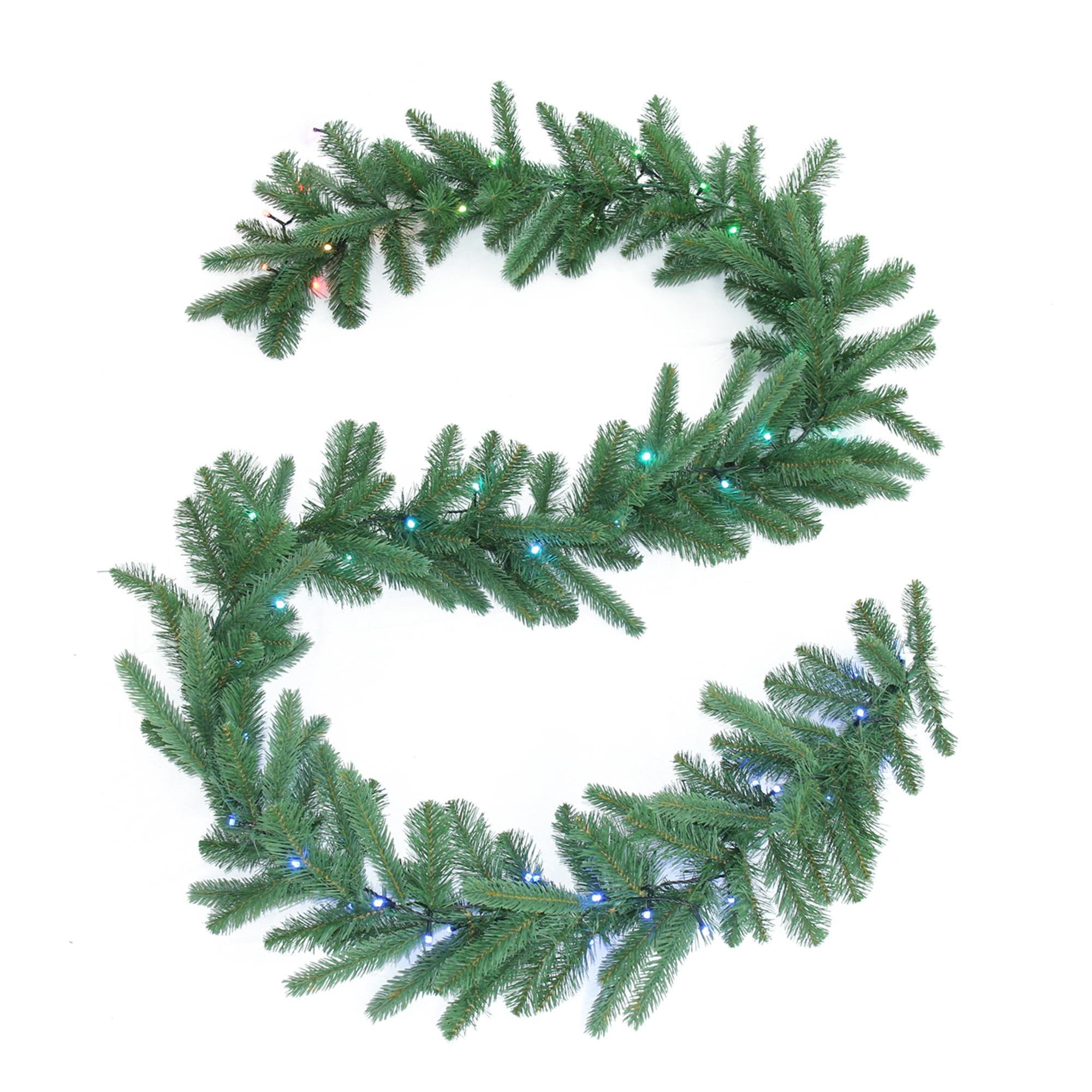 Twinkly Pre Lit Garland 50 Multicolor Lights, Gen II (2 Pack)