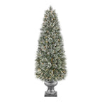 6 ft Sparkling Amelia Potted Christmas Tree