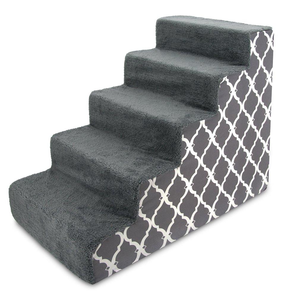Best Pet Supplies Made in USA Pet Steps/Stairs with CertiPUR-US Certified Foam for Dogs &amp; Cats