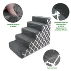 Best Pet Supplies Made in USA Pet Steps/Stairs with CertiPUR-US Certified Foam for Dogs &amp; Cats