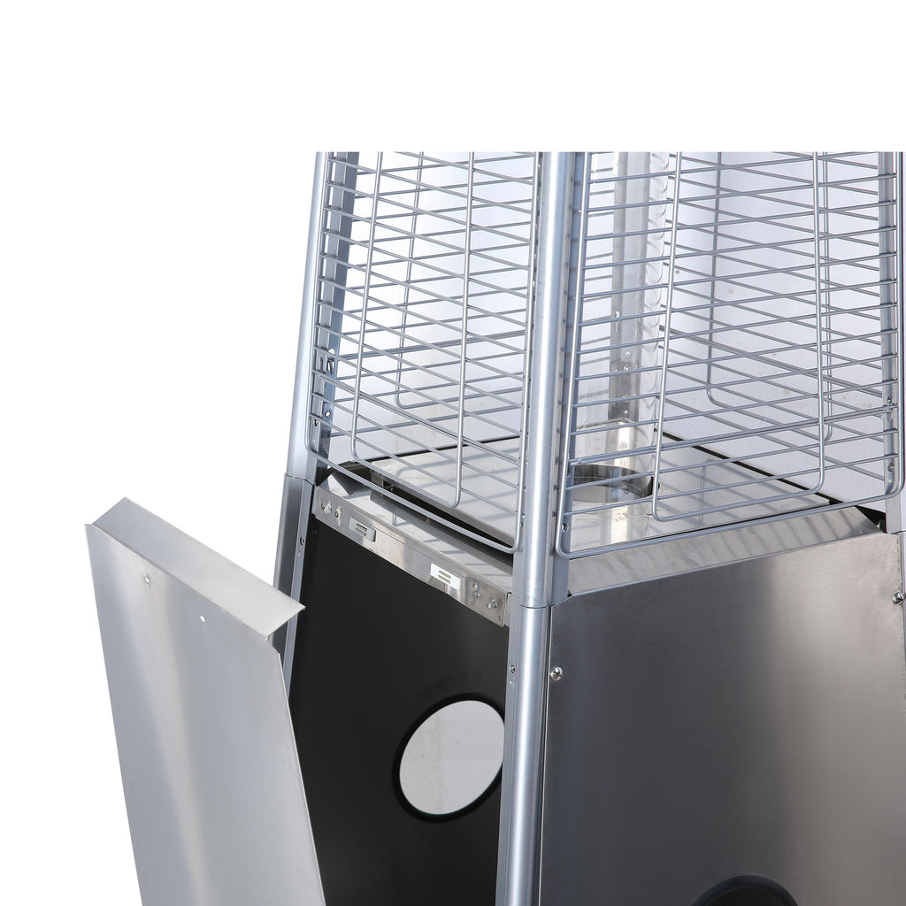 Clearance! Pulse ignition Iron Glass Tube Pyramid Outdoor 40000BUT Pyramid Flame Heater