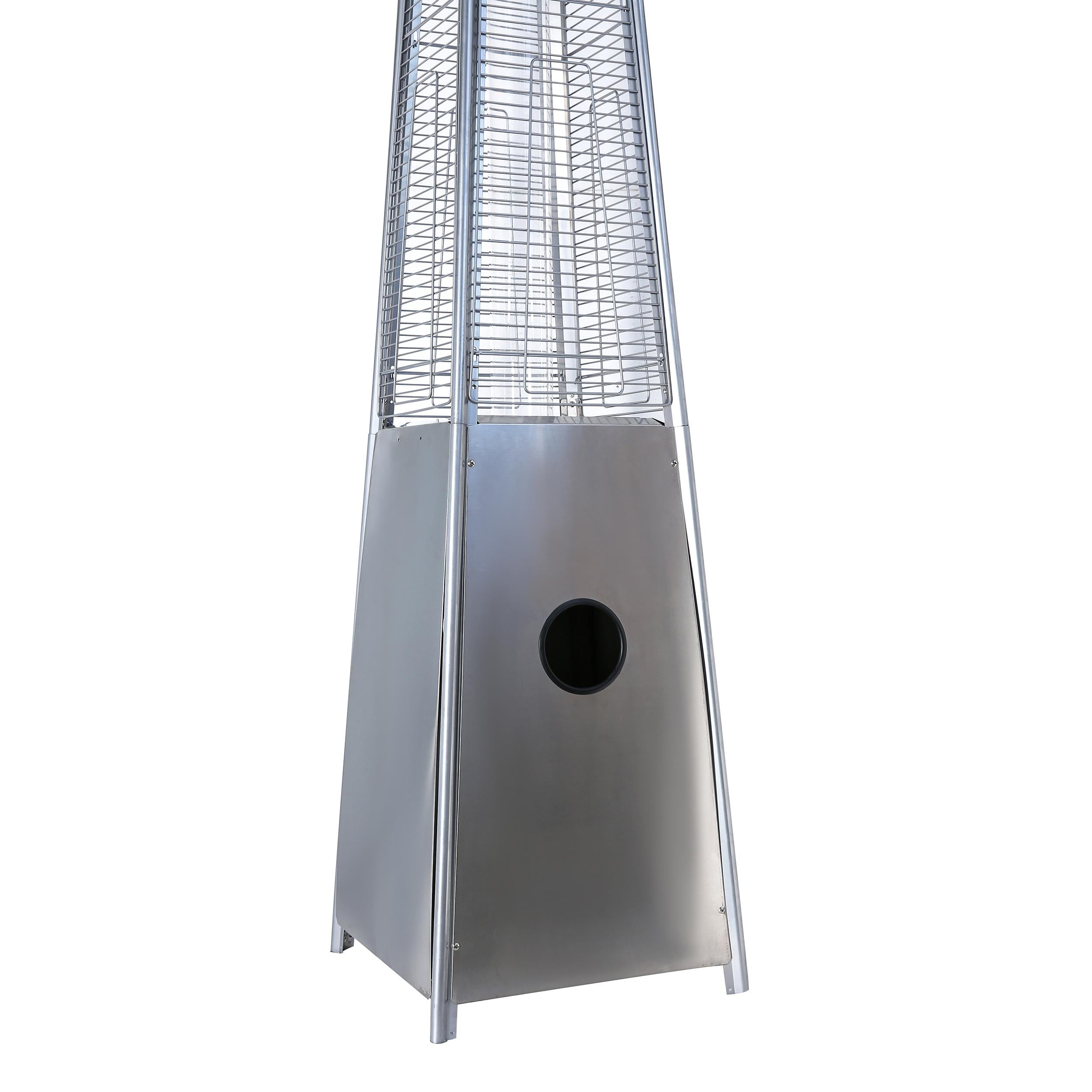 Clearance! Pulse ignition Iron Glass Tube Pyramid Outdoor 40000BUT Pyramid Flame Heater