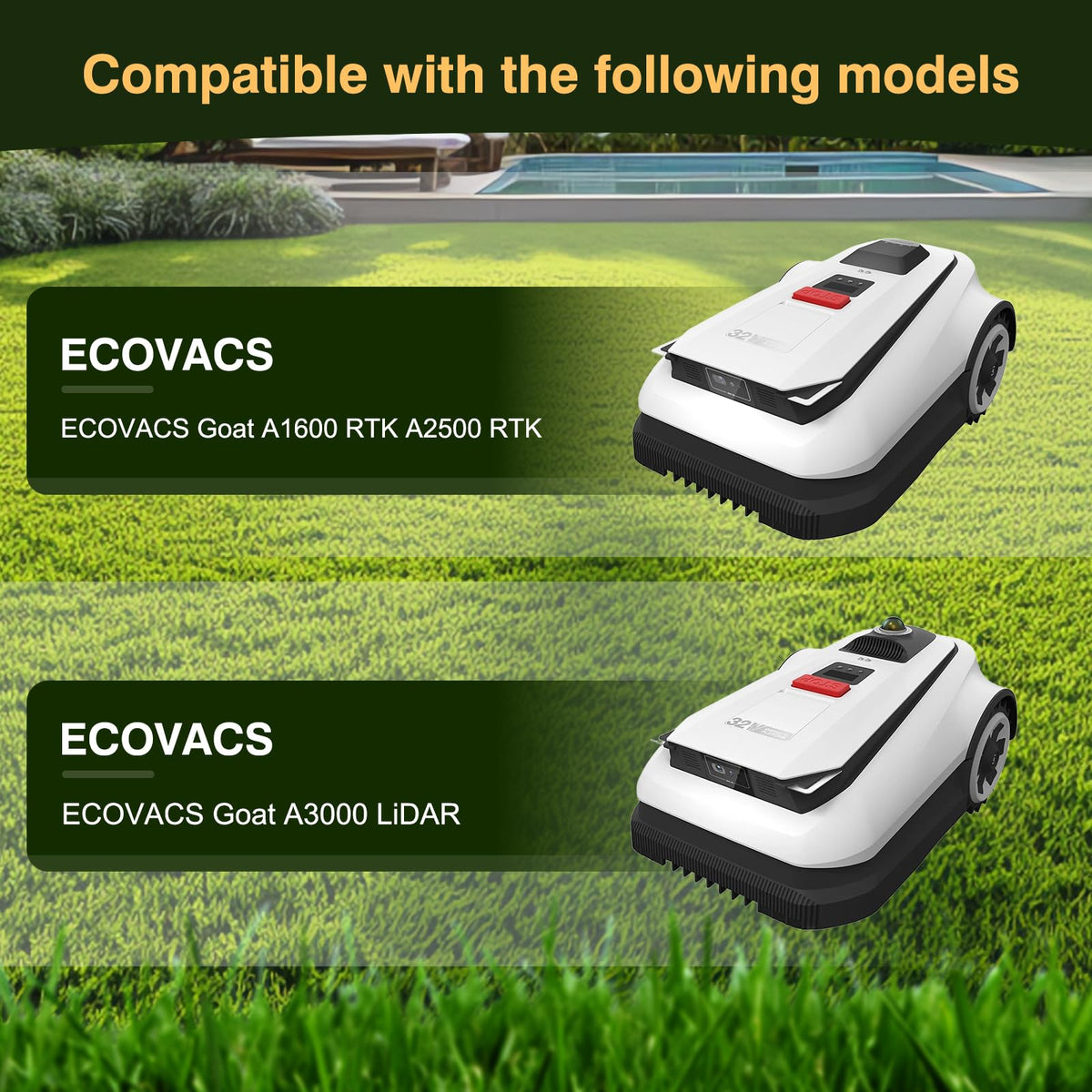[Upgrade] 2 Blade Discs + 12 Pcs Blades Compatible with  A1600, A2000, A2500 and A3000, Lawn Mower Robot Blade Disc, Robotic Lawn Mower Turntable